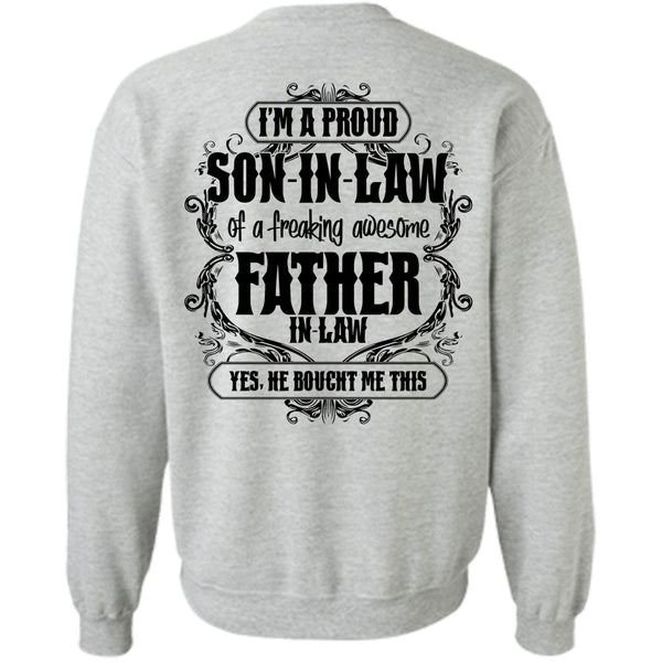 I Love Papa T Shirt, I'm A Proud Son In Law Sweatshirt