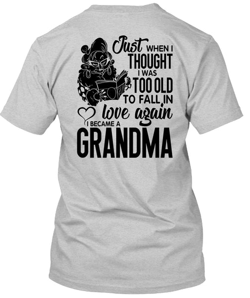 I Became A Grandma T Shirt, I Love Grandma T Shirt