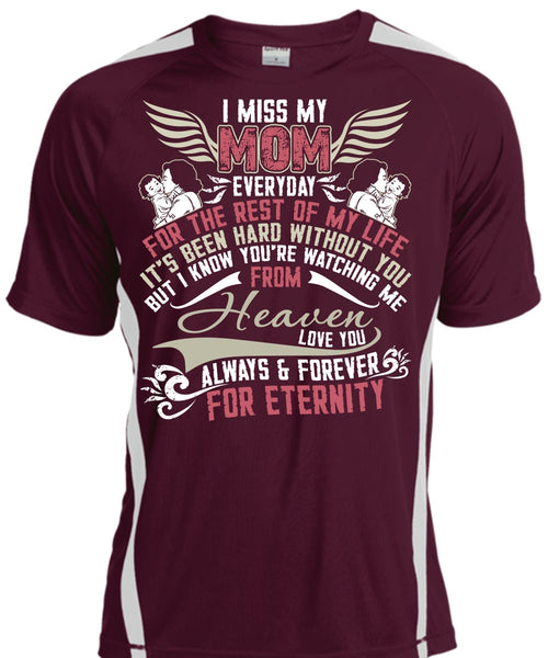 I Miss My Mom T Shirt, Watching Me From Heaven T Shirt, Cool Shirt