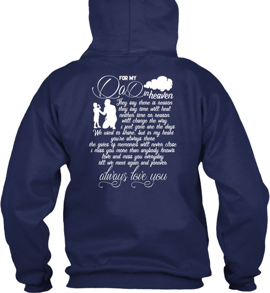 For My Dad In Heaven T Shirt, Love You T Shirt