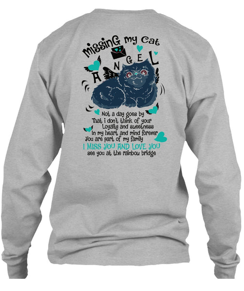 Missing My Cat Angel T Shirt, I Love My Cat T Shirt