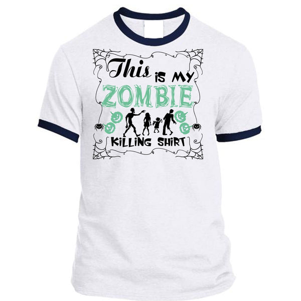 A black t-shirt with the shopify logo