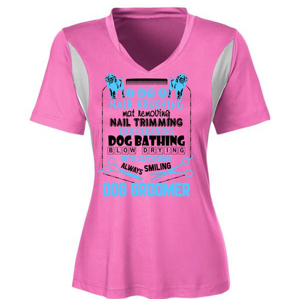 Always Smiling Dog Groomer T Shirt, I Love My Dog T Shirt, Awesome T-Shirts