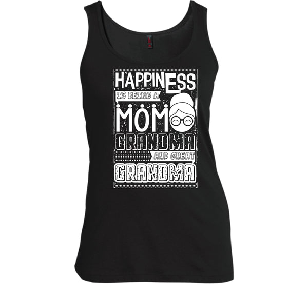 Happiness Is Being A Mom T Shirt, Grandma Tank Top