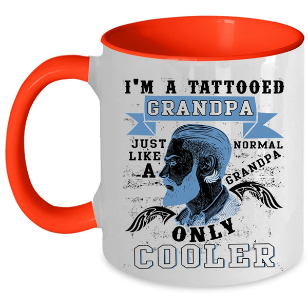 Cool Grandpa Coffee Mug, I'm A Tattooed Grandpa Accent Mug