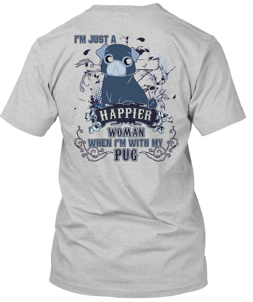 I'm With My Pug T Shirt, I Love Pug T Shirt