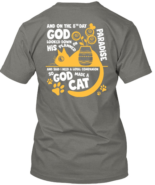 God Made A Cat T Shirt, His Planned On Paradise T Shirt