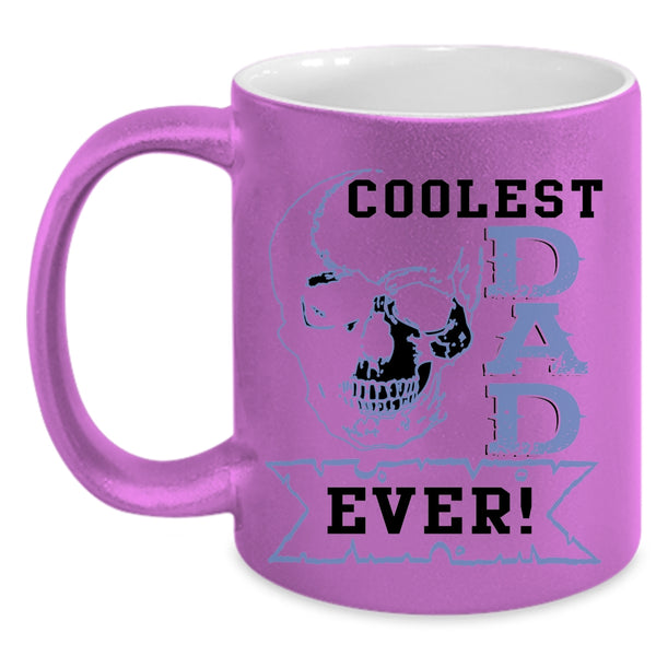 Cool Gift For Dad Coffee Mug, Coolest Dad Ever Accent Mug