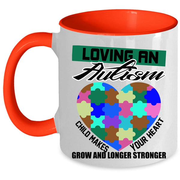 Child Makes Your Heart Coffee Mug, Loving An Autism Accent Mug