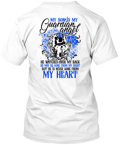 A black t-shirt with the shopify logo