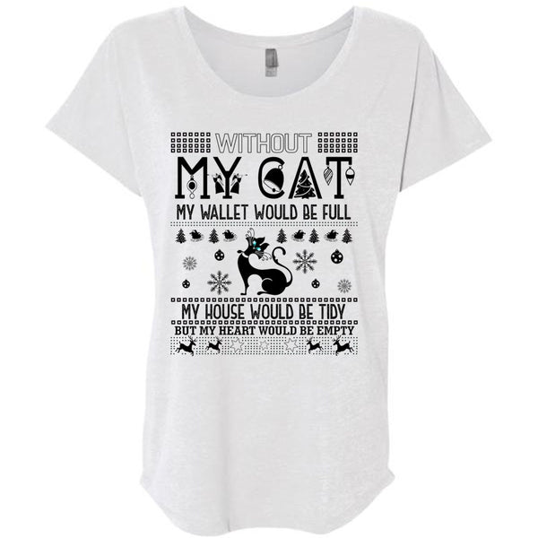 Without My Cat My Wallet Would Be Full T Shirt, I Love My Cat T Shirt, Awesome T-Shirts