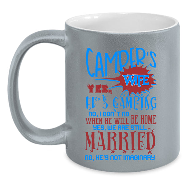 Beautiful Wife Coffee Mug, Camper's Wife Accent Mug