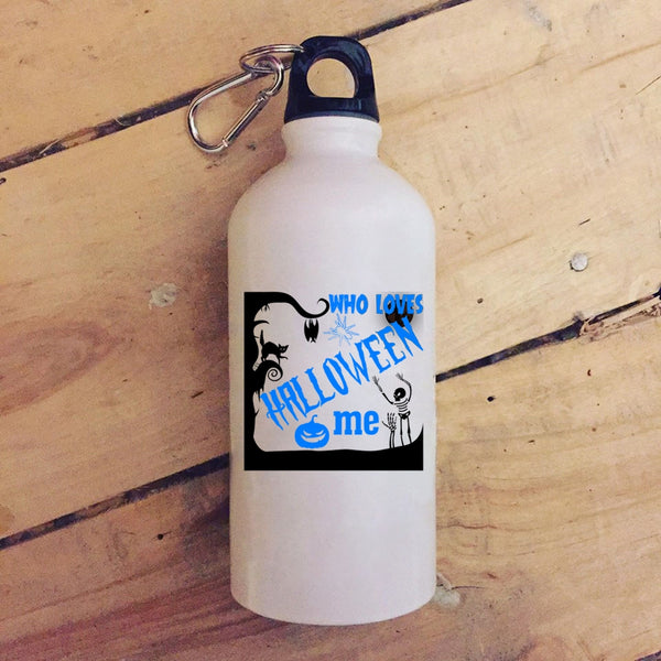 Who Loves Halloween Me 20 oz Stainless Steel Bottle,I Love Halloween Outdoor Sports Water Bottle