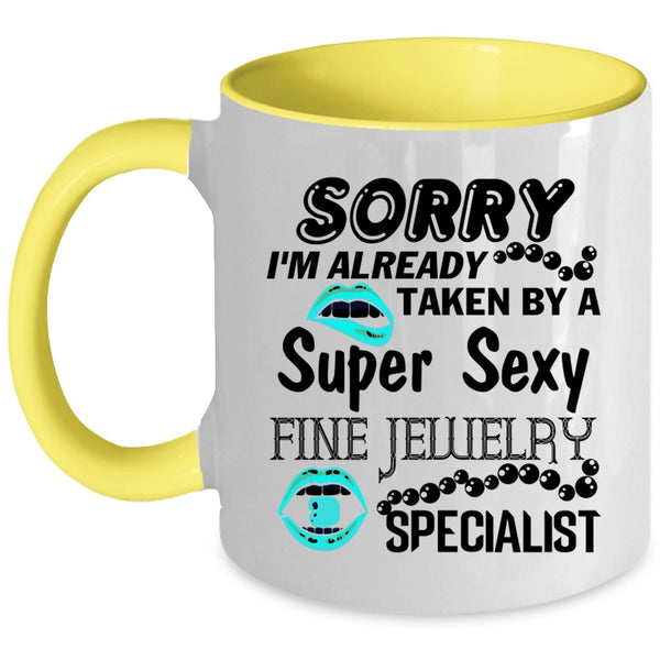 Marry Coffee Mug, I'm Already Taken By A Fine Jewelry Specialist Accent Mug