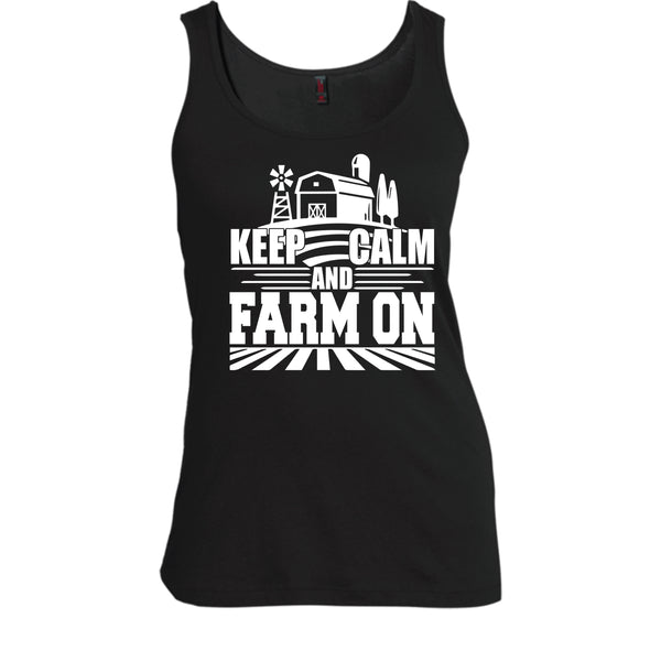 Keep Calm And Farm On T Shirt, Coolest Farmer T Shirt, Cool T Shirt