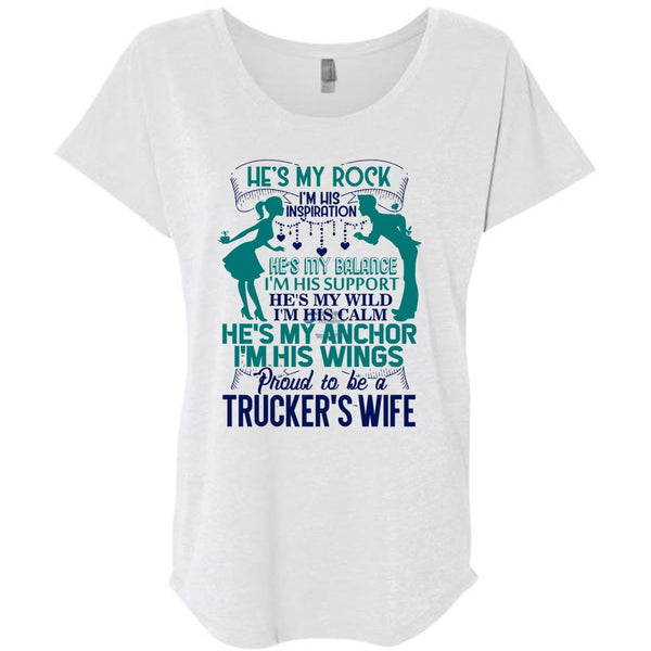 Proud To Be A Trucker's Wife T Shirt, I Love Trucking T Shirt, Awesome T-Shirts