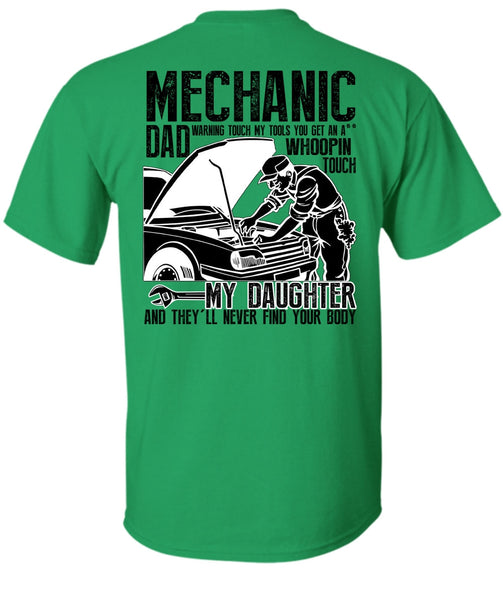 Mechanic Dad T Shirt, I Love Mechanic T Shirt
