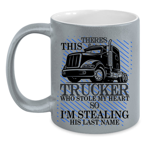 I'm Stealing His Last Name Coffee Mug, This Strucker Stole My Heart Accent Mug