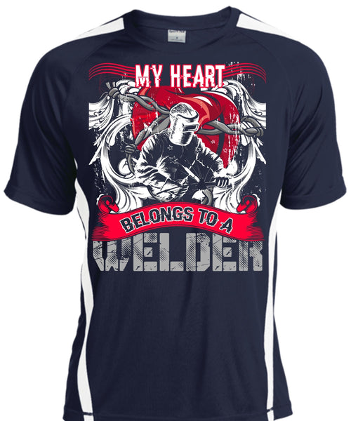 My Heart Belongs To A Welder T Shirt, Being A Welder T Shirt, Cool Shirt