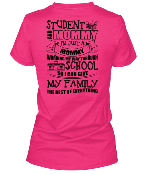 Student And Mommy T Shirt, I Love School T Shirt