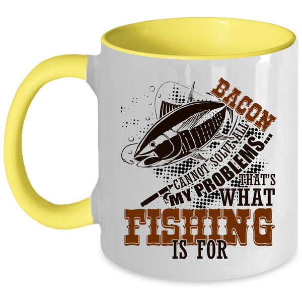 Funny Gift For Fisher Coffee Mug, Fishing Accent Mug