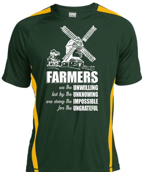Farmers We The Unwilling T Shirt, Being A Farmer T Shirt, Cool Shirt