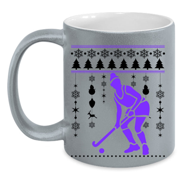 Merry Little Christmas Coffee Mug, I Love Hockey Accent Mug