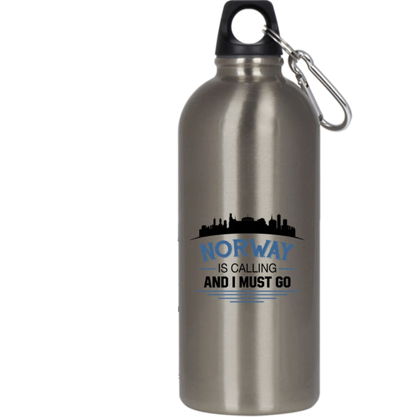 Norway Is Caling And I Must go 20 oz Stainless Steel Bottle,Cool Norway Outdoor Sports Water Bottle