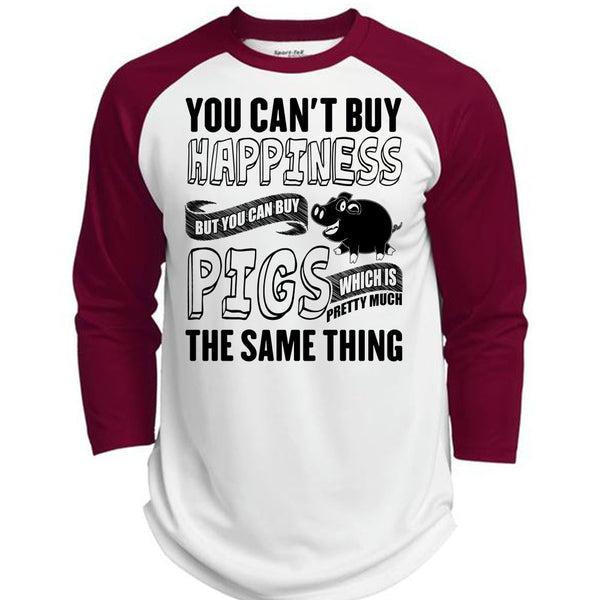 You Can Buy Pigs T Shirt, I Love Farming T Shirt, Awesome T-Shirts  (Polyester Game Baseball Jersey)