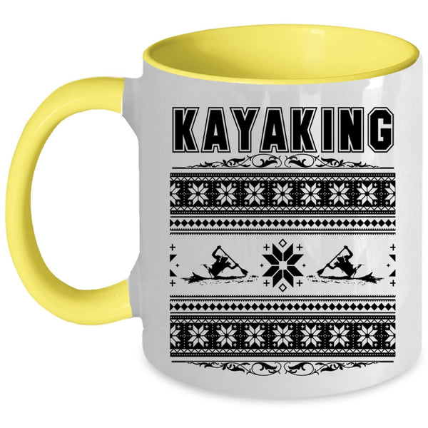 Make An Ugly Christmas Coffee Mug, Kayaking Accent Mug