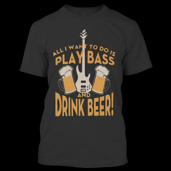 A black t-shirt with the shopify logo