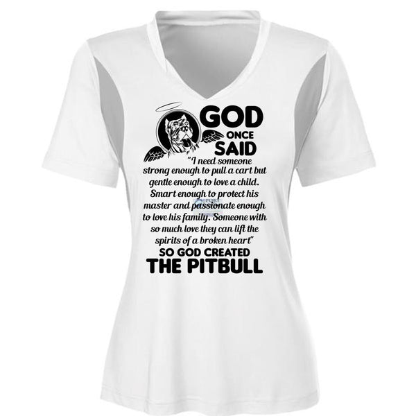 God Created The Pit Bull T Shirt, I Love Dog T Shirt, Awesome T-Shirts