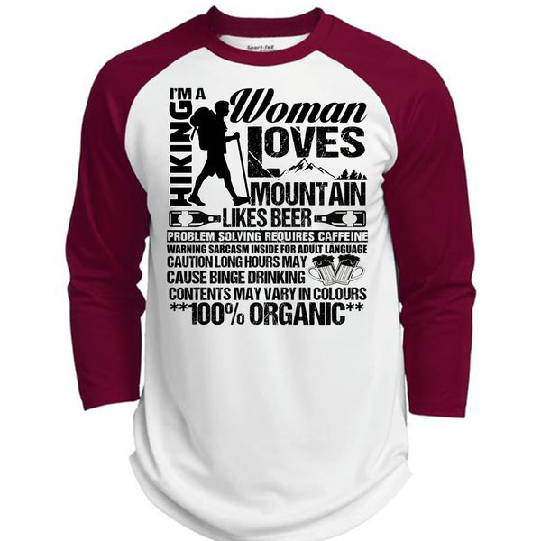 I'm A Hiking T Shirt, I Love Hiking T Shirt, Awesome T-Shirts  (Polyester Game Baseball Jersey)