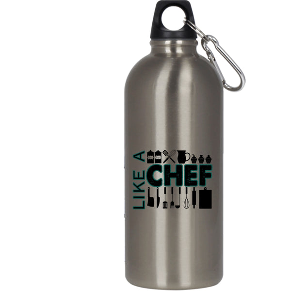 Like A Chef 20 oz Stainless Steel Bottle,Awesome Gift For Cook Outdoor Sports Water Bottle
