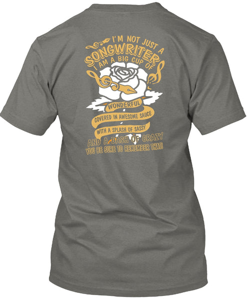 I'm Not Just A Songwriter T Shirt, Being A Writer T Shirt