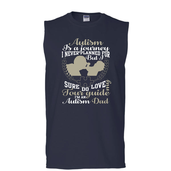 Autism Mom T Shirt, Full Time Multi-Tasking Ninja Tank Top (Men's Cotton Sleeveless)