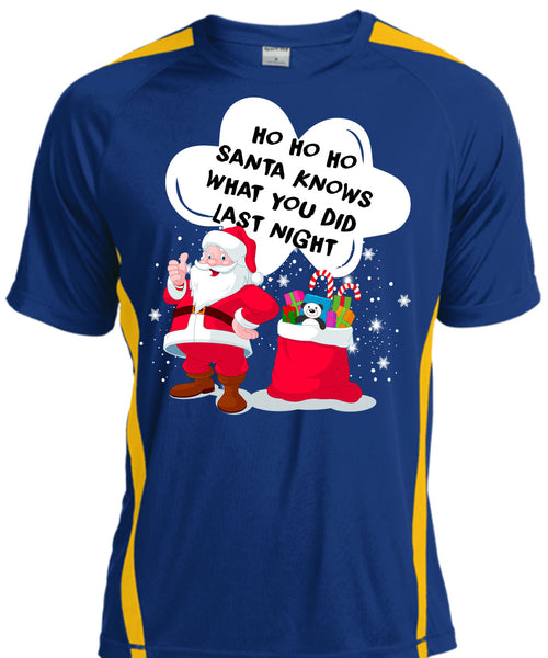 Santa Knows What You Did Last Night T Shirt, I Love Christmas T Shirt, Cool Shirt