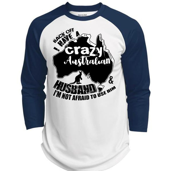 Crazy Australian Husband T Shirt, I Love Husband T Shirt, Awesome T-Shirts  (Polyester Game Baseball Jersey)