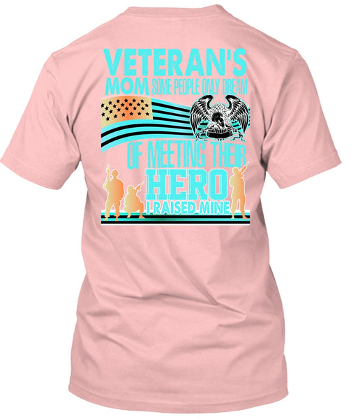 Veteran's Mom T Shirt, I Love Veteran T Shirt