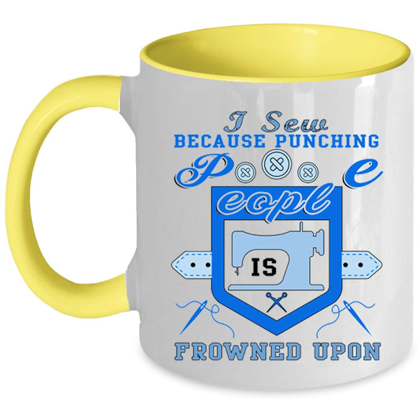 I Love Sewing Coffee Mug, I Sew Accent Mug