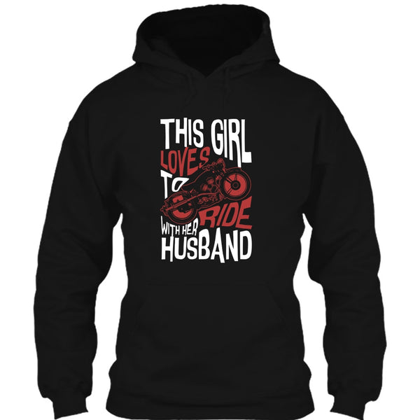 This Girl Loves To Ride With Her Husaband T Shirt, Rider T Shirt