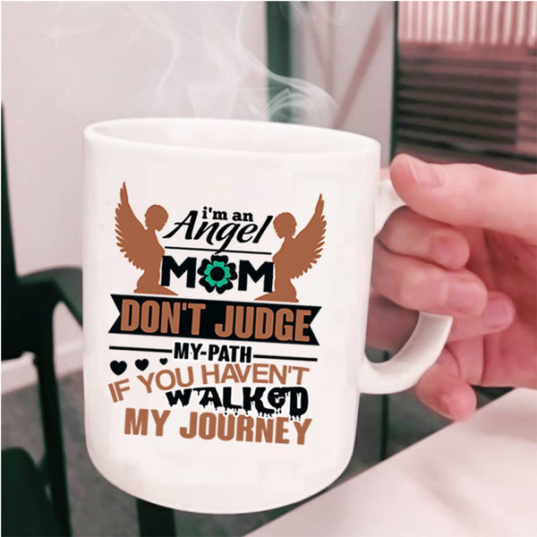 Cute Gift For Mom Coffee Mug, I'm An Angel Mom Cup