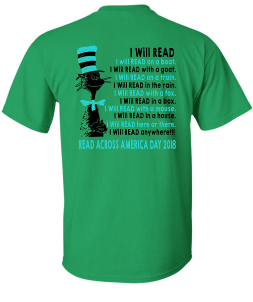 The Cat in the Hat T Shirt, I Will Read With A Mouse T Shirt, Read Across America Day 2018 T Shirt