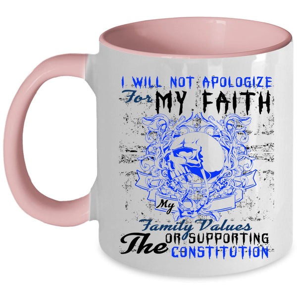 I Love My Family Coffee Mug, My Family Values Accent Mug