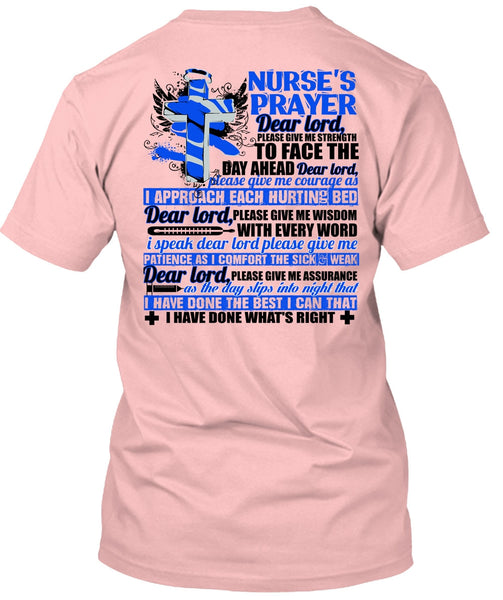 Nurse's Prayer T Shirt, I Love Nursing T Shirt