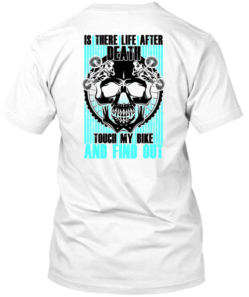 A black t-shirt with the shopify logo