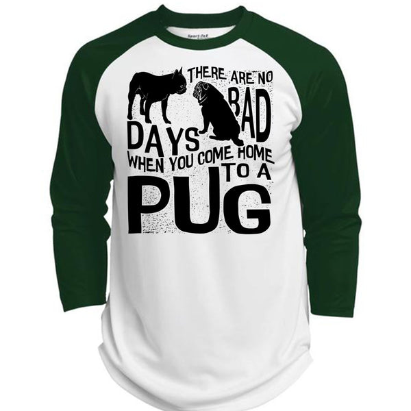 You Come Home To A Pug T Shirt, I Love Pug T Shirt, Awesome T-Shirts  (Polyester Game Baseball Jersey)