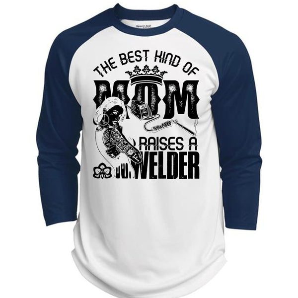 The Best Kind Of Mom T Shirt, I Love Welding T Shirt, Awesome T-Shirts  (Polyester Game Baseball Jersey)