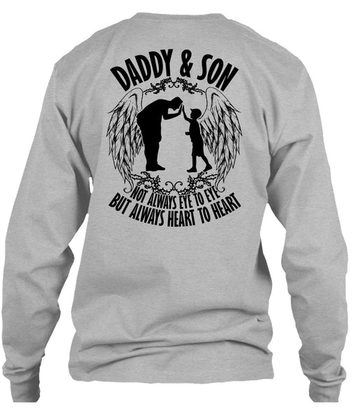 Daddy And Son Not Always Eye To Eye T Shirt, I Love Papa T Shirt