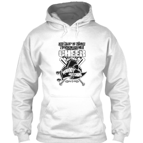 I'd Much Rather Cheer T Shirt, Awesome Baseball Player T Shirt